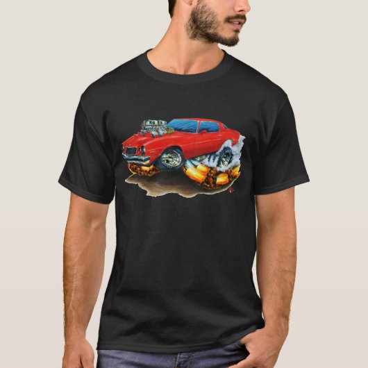 1974-78 Camaro Red Car T-shirt (Voorkant)