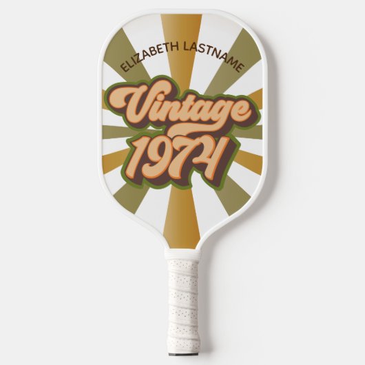  1974 Aangepaste naam Pickleball Paddle (Voorkant)