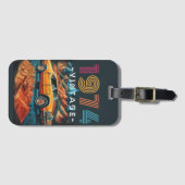 1974 coole auto bagagelabel (Voorkant (horizontaal))