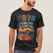  1974 coole auto t-shirt (Voorkant)
