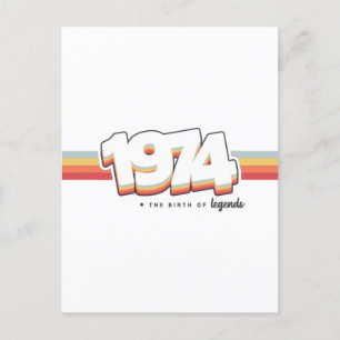 1974 De geboorte van legendes Briefkaart