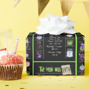 1974 Geboortejaar Trivia Cadeaupapier