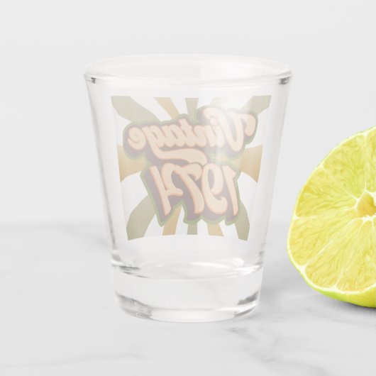  1974 kogelglas shot glas (Achterkant)