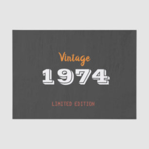  1974 Limited Edition 50th Birthday Gift Tissuepapier