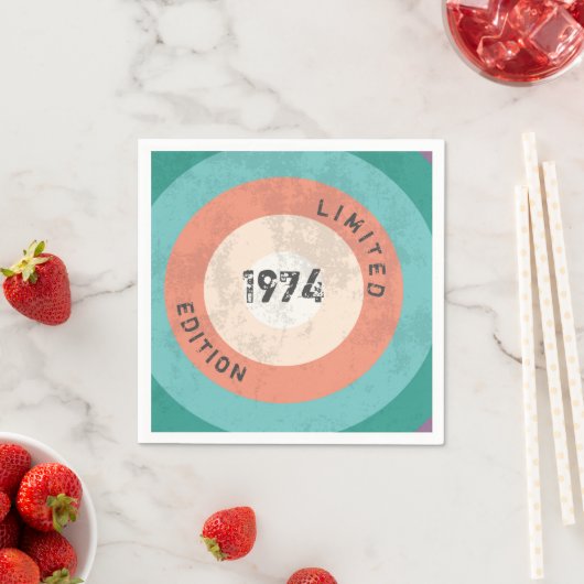  1974 Limited Edition 52e Verjaardag servetten (Insitu)