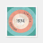  1974 Limited Edition 52e Verjaardag servetten (Voorkant)
