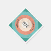  1974 Limited Edition 52e Verjaardag servetten (Hoek)