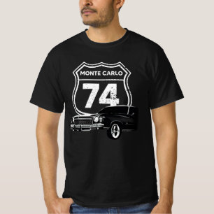 1974 Monte Carlo Front Side Uitzicht met modeljaar T-shirt
