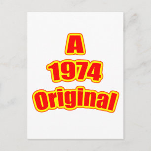 1974 Origineel rood Briefkaart