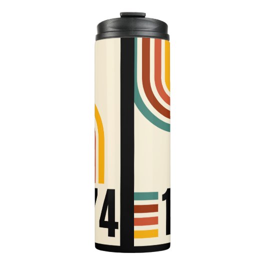 1974 Retro thermische getumbler Thermosbeker (Voorkant)
