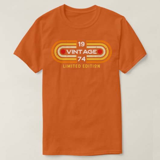 1974 Retro Video Game Stijl T-shirt (Design voorkant)