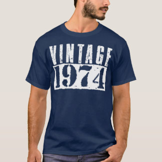  1974  Wit Tekst T-shirt