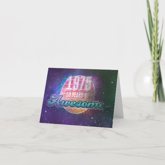 1975 - 50 jaar Geweldige "Grunge" look Kaart (Voorkant)