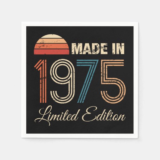 1975  50ste verjaardag servet (Voorkant)