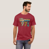 1975 Cassettebandje Retro 70s T-shirt (Voorkant volledig)