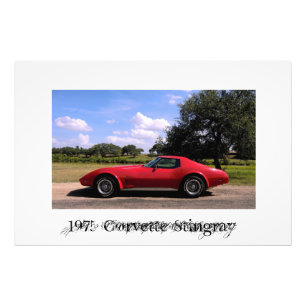 1975 Corvette Stingray Foto Afdruk
