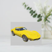 1975 Corvette Stingray Sportauto Briefkaart (Staand voorkant)
