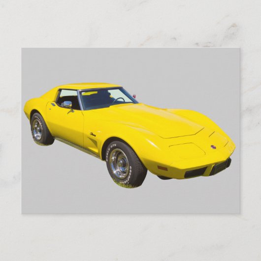 1975 Corvette Stingray Sportauto Briefkaart (Voorkant)