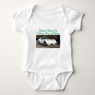 1975 Corvette Toen ik opgroeide Baby T-shirt