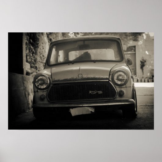 1975 Innocenti Mini Cooper 1300 Poster (Voorkant)