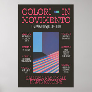 1975 Italiaanse Kunsttentoonstelling Poster Galler