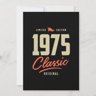 1975 Klassiek Verjaardagscadeau Kaart
