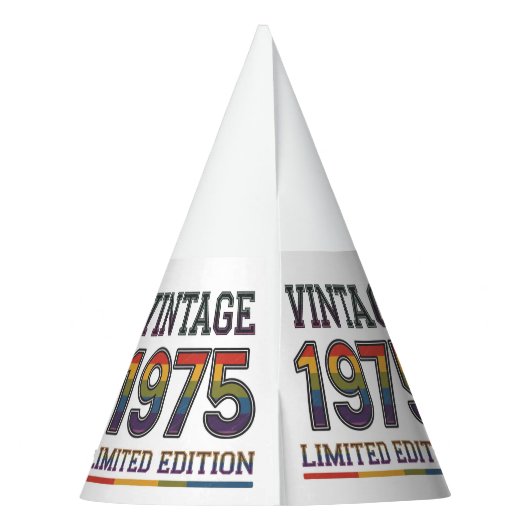  1975 Paper Party Pet Feesthoedjes (Achterkant)