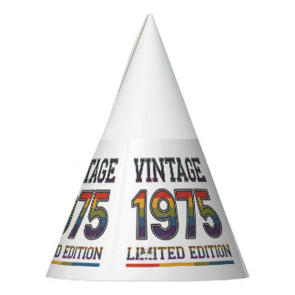  1975 Paper Party Pet Feesthoedjes