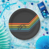 1975 Retro Design papier borden Papieren Bordje (Feest)