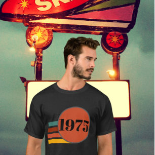 1975 Retro Vintage Poster 50ste verjaardag T-shirt