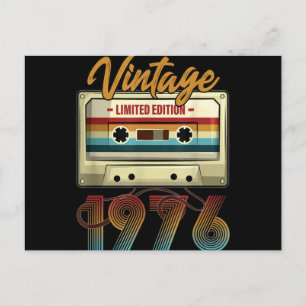  1976 45ste verjaardagscassette Birthday Feestdagenkaart