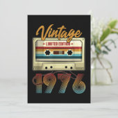 1976 45ste verjaardagscassette Birthday Kaart (Staand voorkant)
