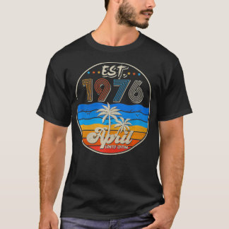 1976 46e verjaardag Geboren in april 1976 46 Y T-shirt
