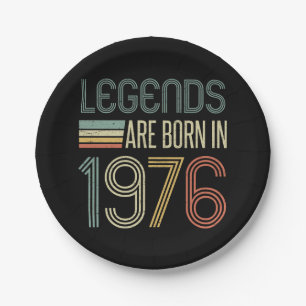 1976 50e verjaardag Legenden Papieren Bordje