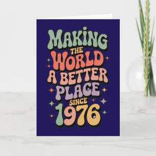 1976 50e verjaardag Wereld beter maken kaart