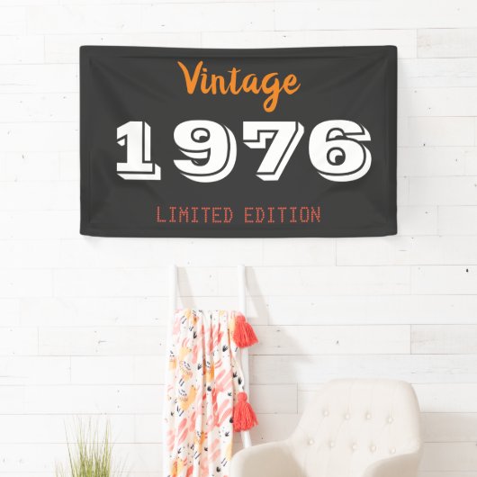  1976, beperkte uitgave, 45th Birthday Gift Spandoek (Insitu)