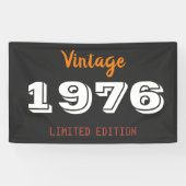  1976, beperkte uitgave, 45th Birthday Gift Spandoek (Horizontaal)