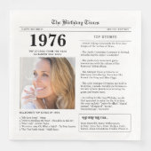 1976 Birthday Newspaper  Servet (Voorkant)