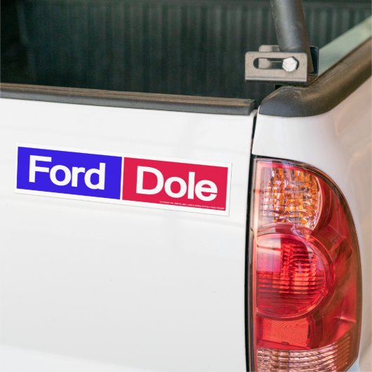 1976 Ford Dole for President Bumpersticker (Op Truck)