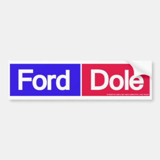 1976 Ford Dole for President Bumpersticker