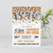 1976 High School College reünie uitnodiging (Staand voorkant)