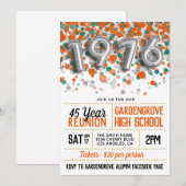 1976 High School College reünie uitnodiging (Voorkant / Achterkant)