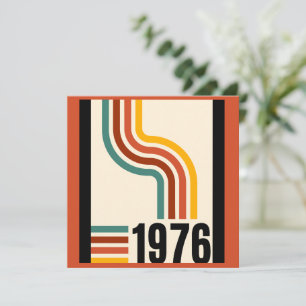 1976 Retro Stripes Kaart