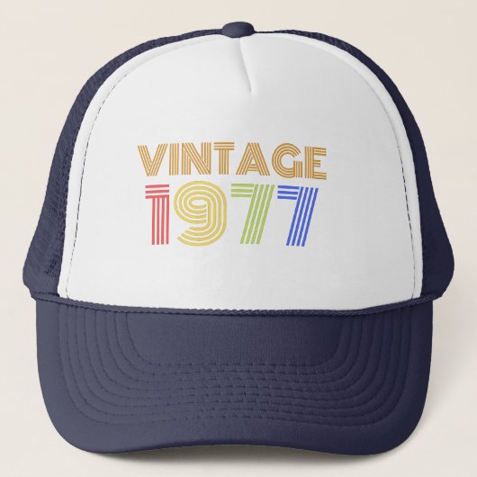 1977 42e verjaardag van de cadeau trucker pet (Voorkant)