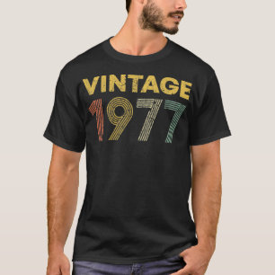  1977 45e verjaardag Mannen van de geboorte Vrouwe T-shirt