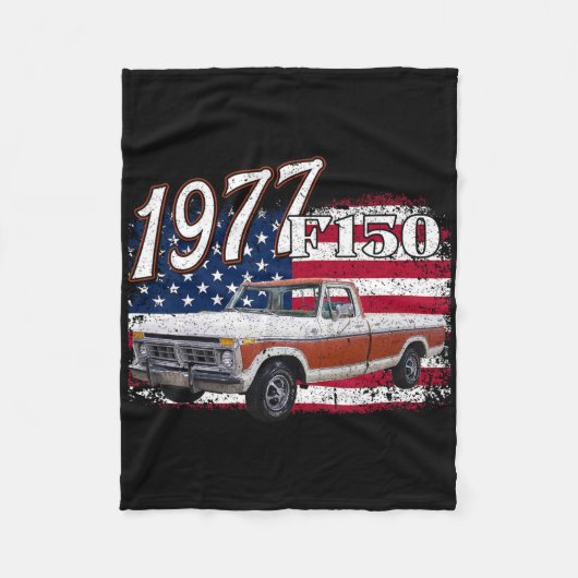 1977 77 F150 4th of July Amerikaans Fleece Deken (Voorkant)