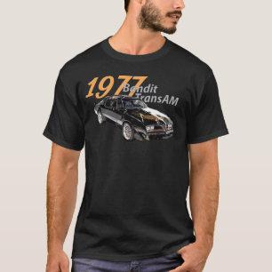 1977 77 trans am zwarte auto MUSCLE CARS 70s T-shirt