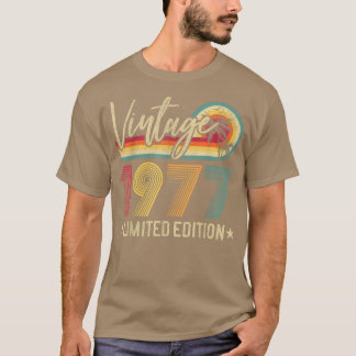  1977 Retro 45th Birthday Gift Limited Edit T-shirt