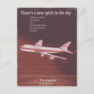 1977 vintage Airliner poster Briefkaart