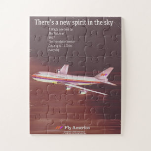 1977 vintage stijl Airliner poster Legpuzzel